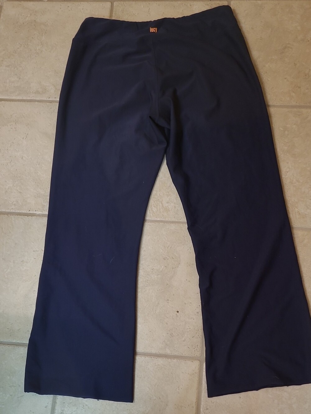 Lucy Navy Wide-Leg Yoga Active Pants